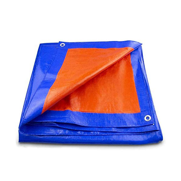 Bâche bleu orange